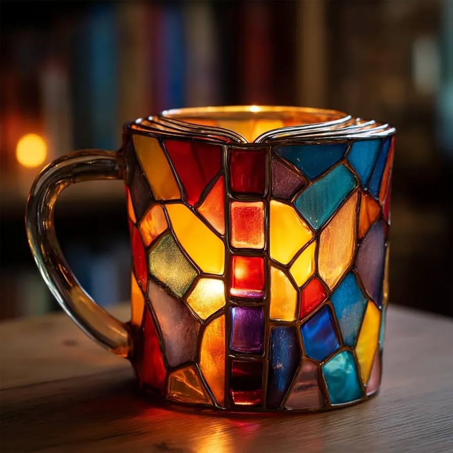 Taza de Libro Aurora 3D Artesanal
