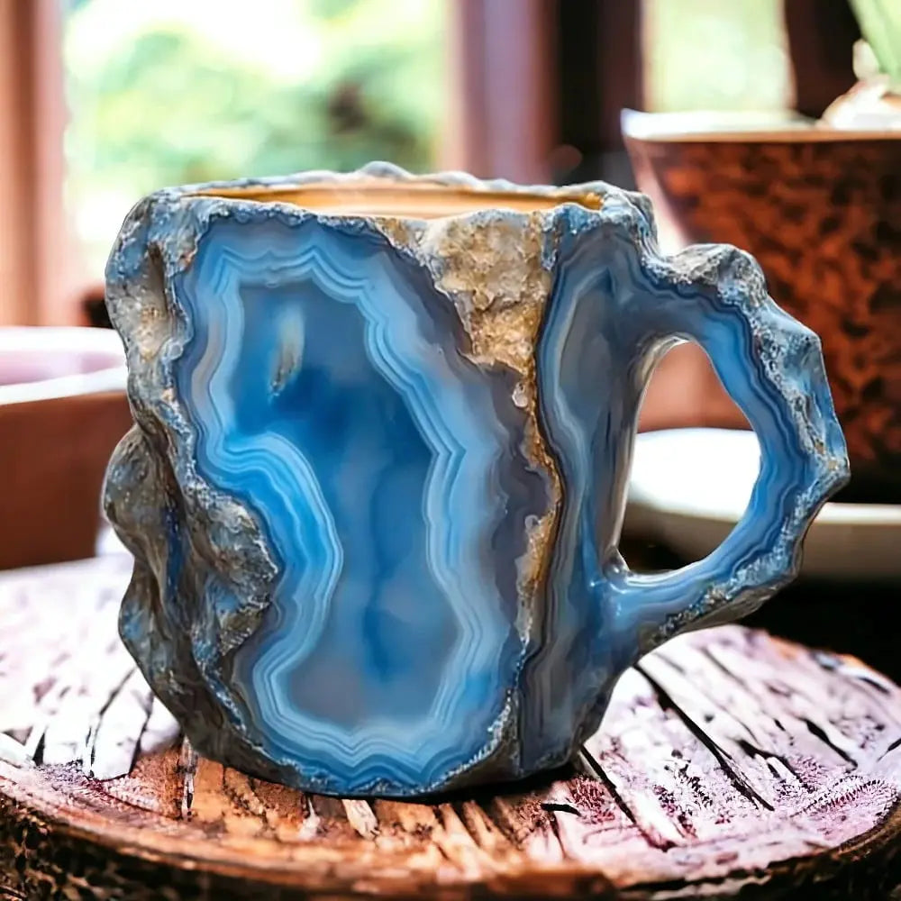 Tazas de Café de Mineral Infundido con Cristales